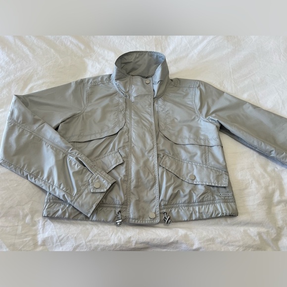 Athleta | Women’s SZ Small | Gray Cropped Journey Jacket | Windbreaker Full Zip - Picture 7 of 11